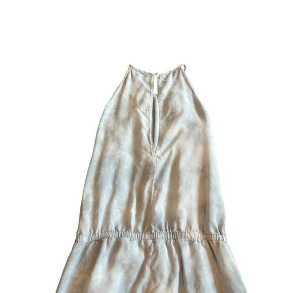 Cloth & Stone Anthropologie Blue Tie Dye Jumpsuit High Neck Sleeveless Small - Picture 6 of 10